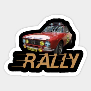 halftone classic rally wheel Sticker